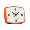 NEWGATE® Brooklyn Alarm Clock | Rectangular Retro Design | Pumpkin