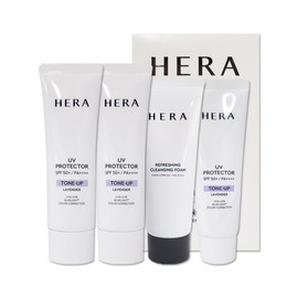 Hera NEW UV Protector Tone Up Lavender 2 Type Set 50ml 2 Pieces Renewal Cool Tone Sun Cream / 헤라 NEW UV 프로텍터 톤업 라벤더 2종 세트 50ml 2개 리뉴얼 쿨톤 선크림