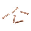 100 Pcs 5/64inch x 25/64inch Round Copper Solid Rivets Fasteners