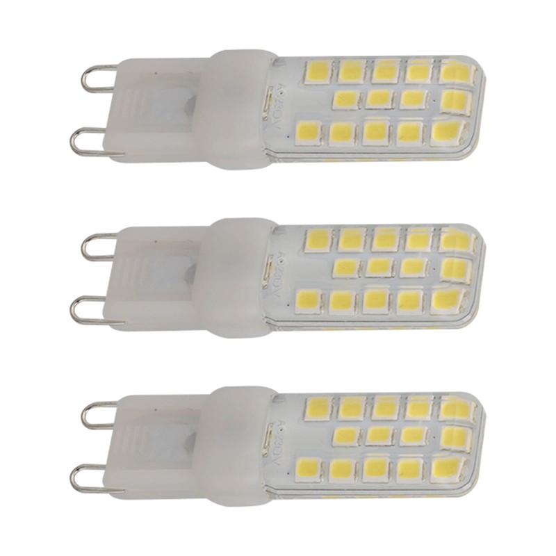 3Pcs G9 LED Light Bulb Dimmable Energy Saving Bi Pin