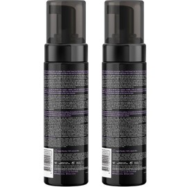 b.tan Violet Self Tanner Mousse Bundle | Love At First Tan - Best, 1 Hour Express Sunless Tanning Foam, Cancels Orange Tones, Dark Bronzing Glow, No Fake Tan Smell, Face & Body, 6.7 Fl Oz, Pack of 2