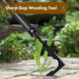 Crack Weeder Puller Tool Long Handle, Adjustable Crevice Weeding Remover Tool 29", Manual Sidewalk Crack Weeder Stand up Grass Weed Puller Cutter Tool for Yard Driveway
