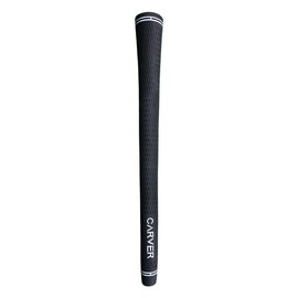 Carver Golf Grips - Standard/Midsize - Black Rubber Golf Club Grip - All Weather Performance (Standard)