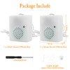 2 Pack Halloween Sound Effects Box with LED, Battery Powered