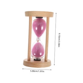 ULTECHNOVO Wooden Glass Timer Multifunctional Timer for Cooking Study and Training Artistic Home Decoration and Craft Display for Living and Office