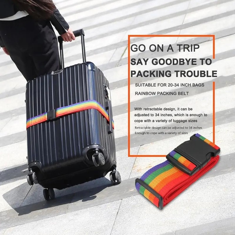Suitcase Strap, Suitcase Strap Strap, Adjustable Luggage Strap with Combination