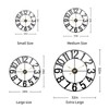 HEBOIX Large Wall Clock for Living Room,Decorative Round Modern Wall