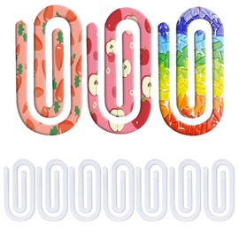 Jumbo Paper Clips,Sublimation Blanks Acrylic Paper Clips, 4 Inch Large,10 Pack for Heat Transfer DIY Design, School Classroom Stationery Office, Home Gift Crafts Supplies