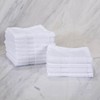 VINN DUNN® Hotel 100% Cotton Face Cloth, 12 Cotton Washcloths,