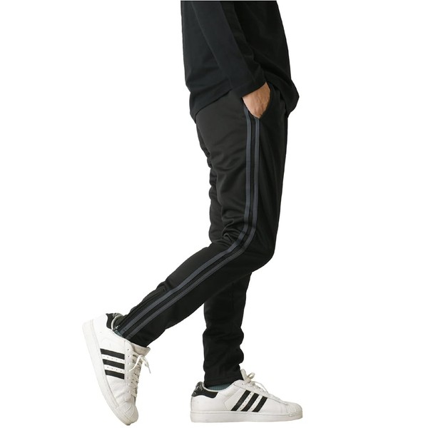 LaFleuree Men's Warm Fleece Lined Jersey Pants, Stretchy, Sideline, Underneath,