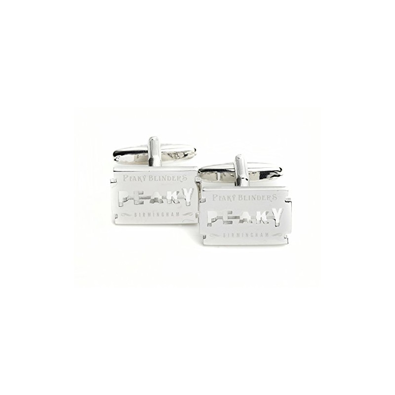 Peaky Blinders Cufflinks with Presentation Box Silver
