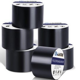 Oleitodh 6 Rolls Black Electrical Tape Bulk 2 Inch x 66ft, Waterproof Vinyl Electric Tape High Temp Insulation Tape for Electrical Protection Home Outdoor Electric Insulating Wire Wrapping