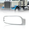 Hpdmauto Headlight Bezel Chrome fit for Peterbilt 389 Semi Trucks