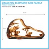 Eye catching Free Standing Graceful Elephant with Family Decorative Ornament