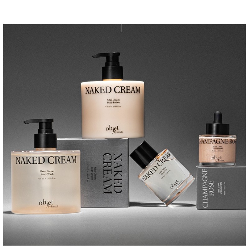 OBJET BY KUNDAL Satin Glow Shimmer Oil 45ml, Type:Naked Cream