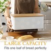 HOME PALETTE Large Bread Box for Kitchen Countertop Corner Breadbox