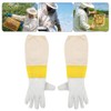 Pair of Beekeeping Protective Gloves with Long Mesh Sleeve Unisex