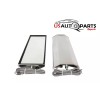 SANWA UNIVERSAL WEST COAST MIRROR STAINLESS STEEL 6"X16" HEATED SET