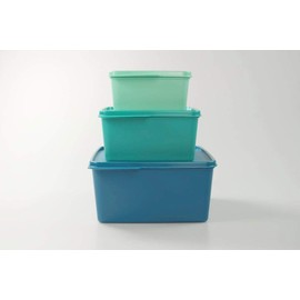 Tupperware Fridge Cool Corner 2.5 L Turquoise / Blue + 1.2 L Turquoise + 500 ml Mint 36776