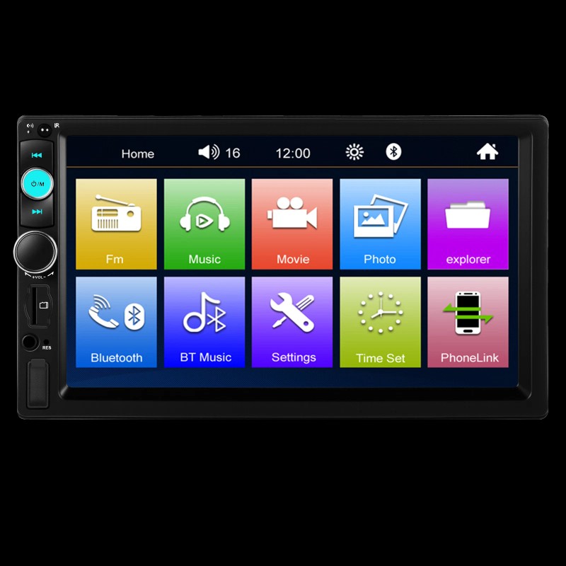 Virego Single 1Din 7" Touch Screen Stereo Bluetooth Radio Car