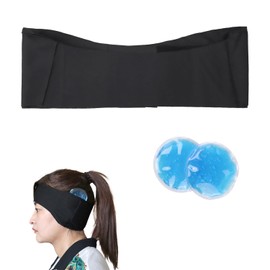 Post Surgical Otoplasty Compression Headband Post-op Recovery Ear Band with Cold Packs Compression Ear Band for Women and Men