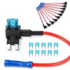 Nilight Fuse Holder Add-a-circuit Fuse TAP Adapter Mini ATM APM