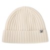 Mens Womens Beige M/L Winter Beanie 100% Merino Wool Fleece