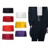 RSYHVG Men's Solid Multi-color Silk Cumberbund