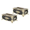 CAXUSD 2pcs Tissue Box Multi-Functional Desktop Napkin Holder Home Decorative