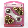 Hemline Hangsell Eyelets Starter 10 Pieces Kit, Gold