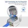 ZOERAX 10-Pack Cat6 Tool-Less RJ45 Keystone Jack, No Punch-Down Tool
