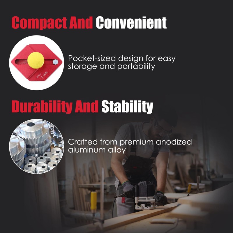 MoreFiiCo Trim Carpentry Tools Woodworking Measuring Ruler and Finish Ruler