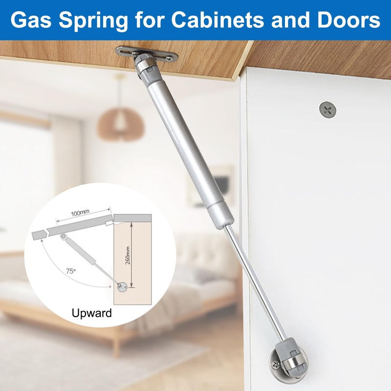 Pack of 4 Hydraulic Gas Spring 120 N/12 kg Furniture