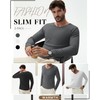 Riyiper 3 Pack Men's Thermal Shirts Long Sleeve V Neck