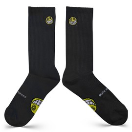SOCK SUCKERS Funny Socks - Mid-Weight Fun Socks with Air Vents, Funny Socks for Men & Women, Novelty Socks, Black, 9-13