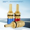 3Pcs Quick Connectors 8mm Brass Connector Fitting Water Cooled &