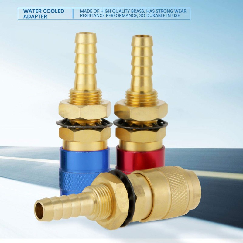 3Pcs Quick Connectors 8mm Brass Connector Fitting Water Cooled &