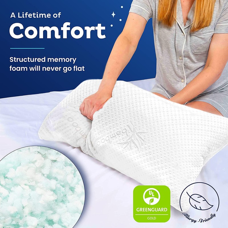 Snuggle-Pedic Shredded Memory Foam Pillow - The Original Cool Pillows