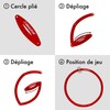 Eleactive® Folding Petanque Circle (Red) Approved for Competitions by the