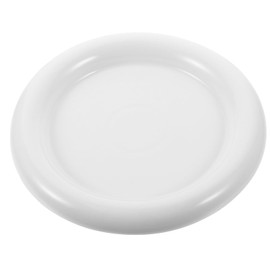 MAGICLULU 1pc Ceramic Salad Dish White Dinner Plate Ceramic Breakfast Tray Ring Trinket Dish Bracelet Storage Plate Food Plate Server Soap Fruit Tray for Dressing Table Kitchen