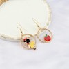 CENWA Snow Princess Gift Red Apple Earrings Princess Movies Dangle