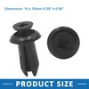 A ABSOPRO Pack of 20 Rivets Mounting Clip 5 mm