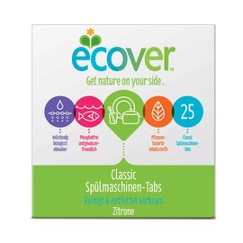 Ecover Ecological Dishwasher Tabs, Pack of 25, 500g