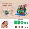 NEWABWN Peach Blossom Pond Micro Mini Building Blocks Set for