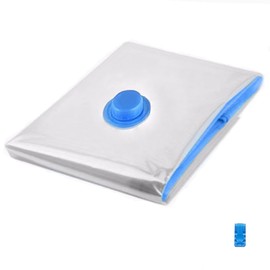 LMSAWK 50x70cm Space Saver Vacuum Storage Bags, Clothes Storage Bag Vacuum Pack, Vacuum bags clothes for Travel, for Quilts, Pillows, Bedding, Reusable, Space Saving