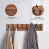 PHINGEER Coat Rack Wall Mount, Wooden Heavy Duty Coat Rack