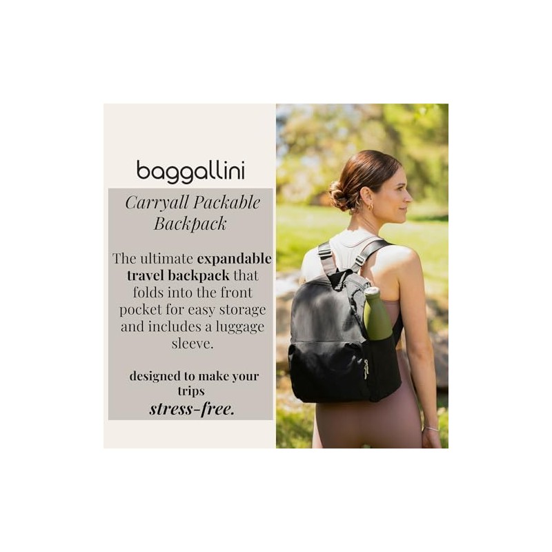Baggallini Carryall Packable Backpack Mochila plegable Carryall Mujer