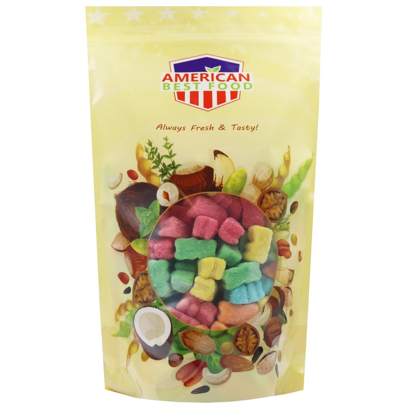 American Best Food Assorted Sour Neon Gummy Bears (1.5 lb)