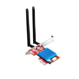 Tarjeta WiFi 6E AXE5400 PCIe WiFi para PC de computadora, Bluetooth 5.3, WPA3, 802.11axe Adaptador inalámbrico de tribanda con MU-MIMO, OFDMA, latencia ultrabaja y soporta Windows 10, 11 (64bit)