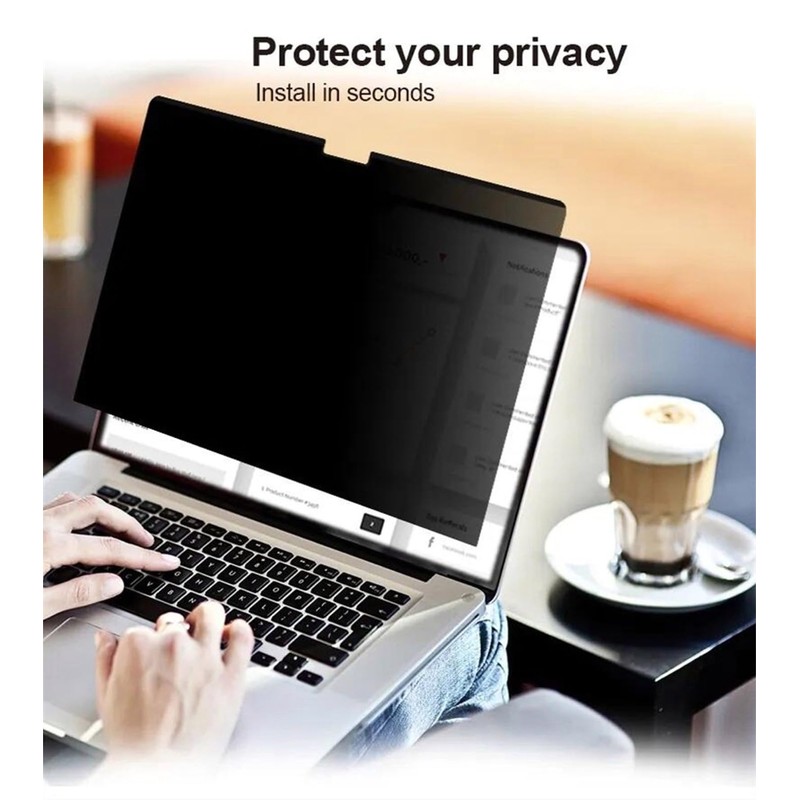 For 15.6 Inch Laptop Privacy Screen Filter Reversible Anti-Glare Filter